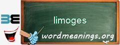 WordMeaning blackboard for limoges